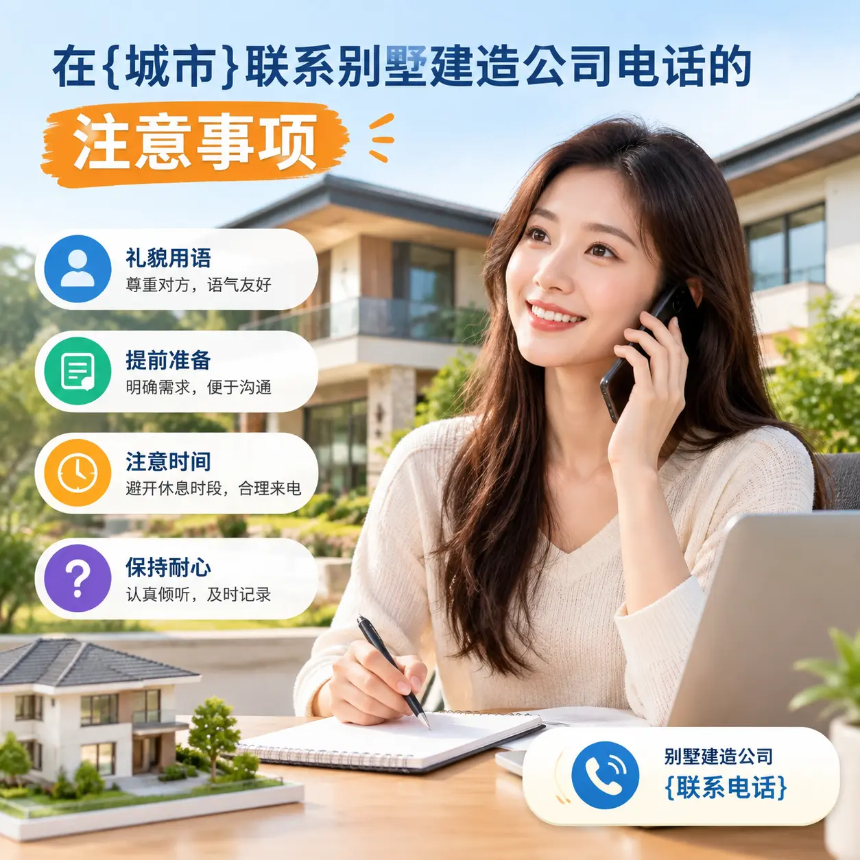在威宁联系别墅建造公司电话的注意事项