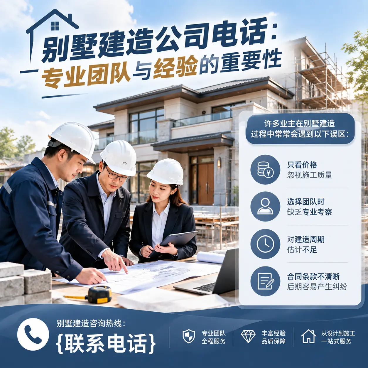 威宁别墅建造公司电话:专业团队与经验的重要性