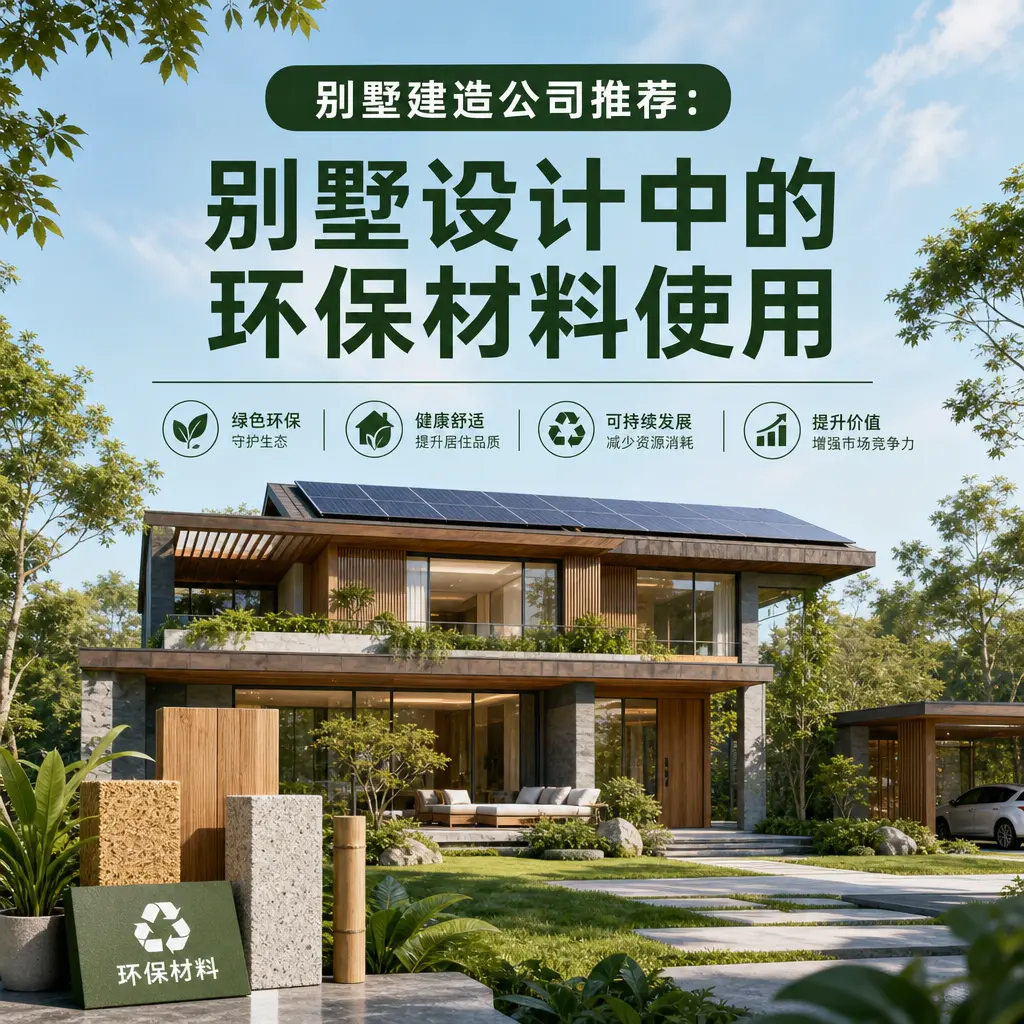 别墅建造公司推荐： 威宁 别墅设计中的环保材料使用